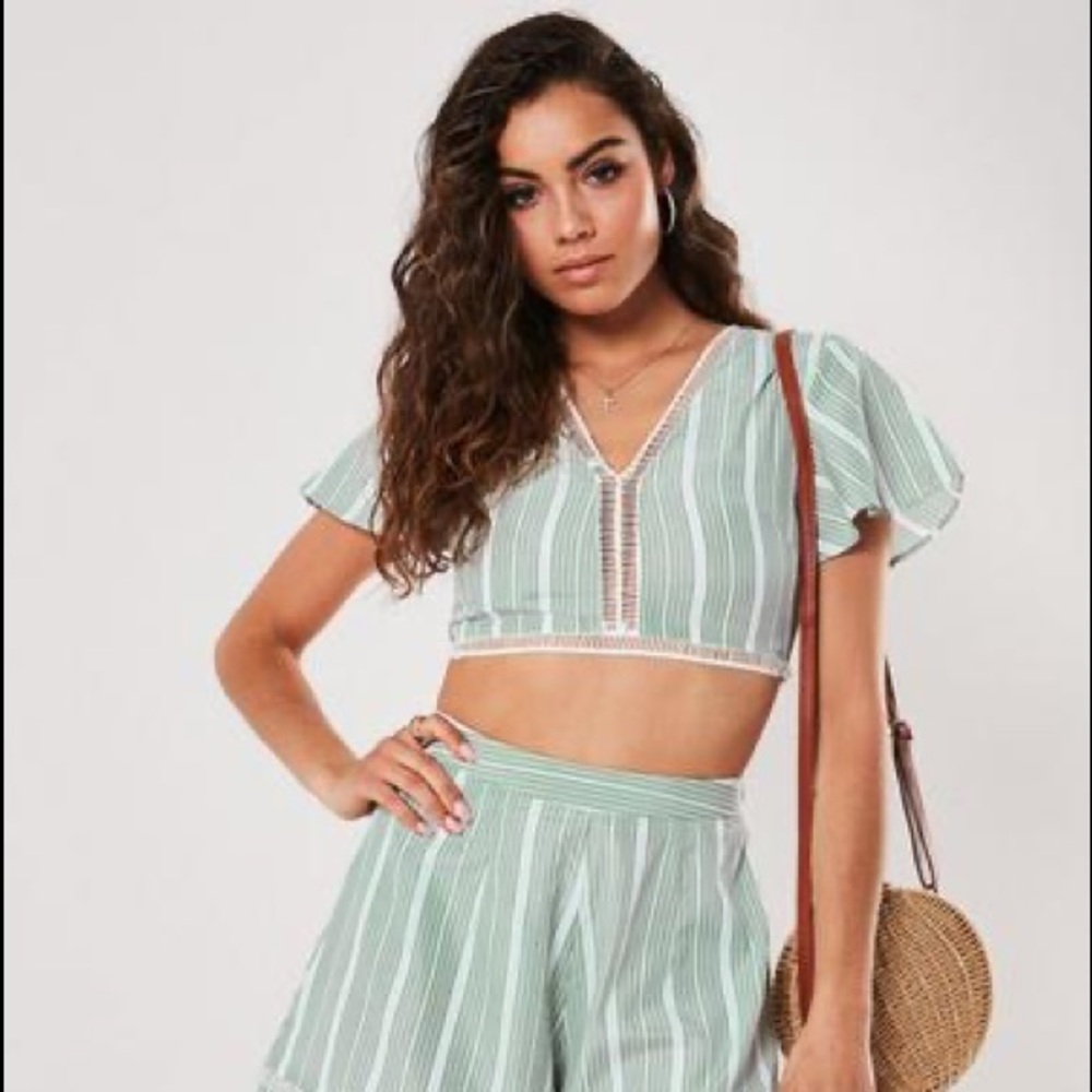 Mint stripped lattice detail crop